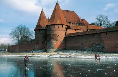 Castle in Malbork, Gothic Fortress Built by Teutonic Order by Benjamin Baud