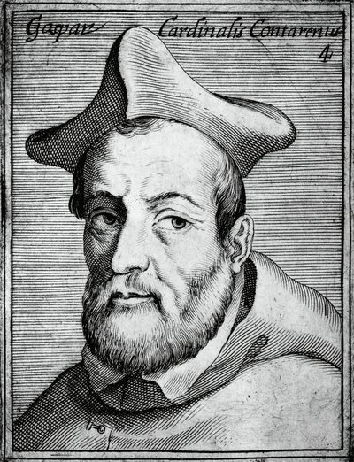 Portrait of Gasparo Contarini, Italian cardinal and bishop by William M. Timlin