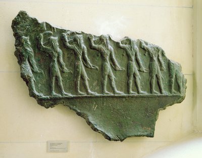 Procession of Elamite warriors, Susa, Iran, Elamite Period, c.1150 BC by Unbekannt