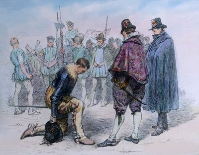Rendering homage to Swedish king Gustav Adolf by Unbekannter Künstler