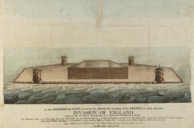 Representation of the French Raft Supposed to Invade Great Britain in 1798 by Unbekannter Künstler