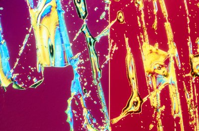 Silicates, LM Interference layer with colloidal silica deposit by Unbekannt