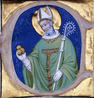 Saint Nicolas of Myra, Historiated Initial 