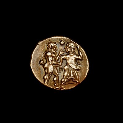 Silver Stater Coin, Ancient Greece, Islands off Thrace Thasos, 500 BC by Unbekannter Künstler