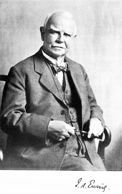 Sir James Alfred Ewing, engineer and physicist, c 1920s by Unbekannt