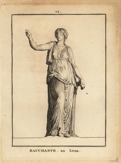 Statue of a Bacchante with grapes by Unbekannt