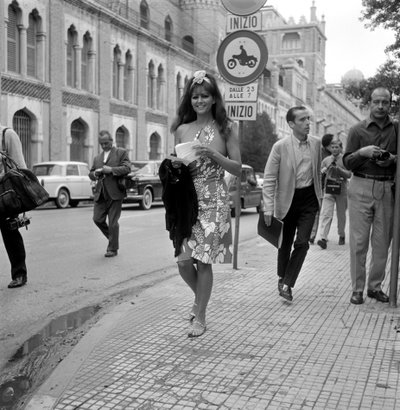The Actress Claudia Cardinale at the International Film Festival in Venice Lido - 1965 by Unbekannt
