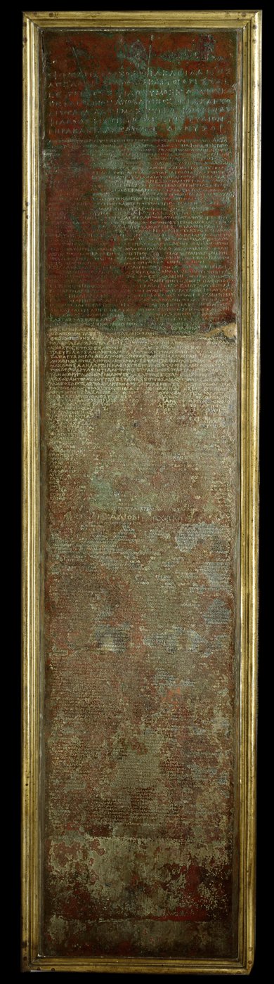 Tablets of Heraclea by Unbekannter Künstler