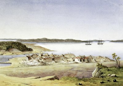 The Fortress of Bomarsund, on the Aland Islands, in August 1854 by Unbekannter Künstler