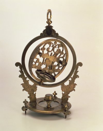 Universal Sundial with Equatorial Mounting from the Collection of Peter I by John Rowley, London by Unbekannt