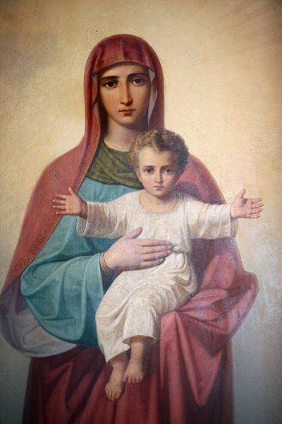 Virgin and Child Icon by Unbekannt
