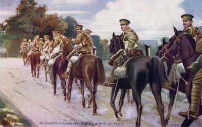 World War 1: English Hussars Going to the Front by Unbekannter Künstler