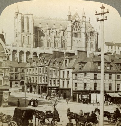 Cathedral and Main Street, Queenstown, Ireland by Underwood and Underwood