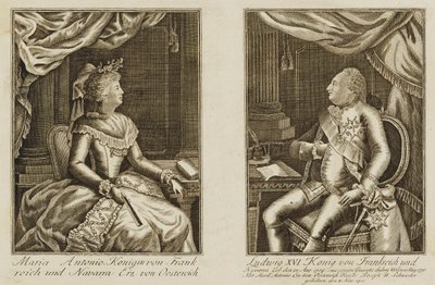 Marie Antoinette and Louis XVI by Unidentified