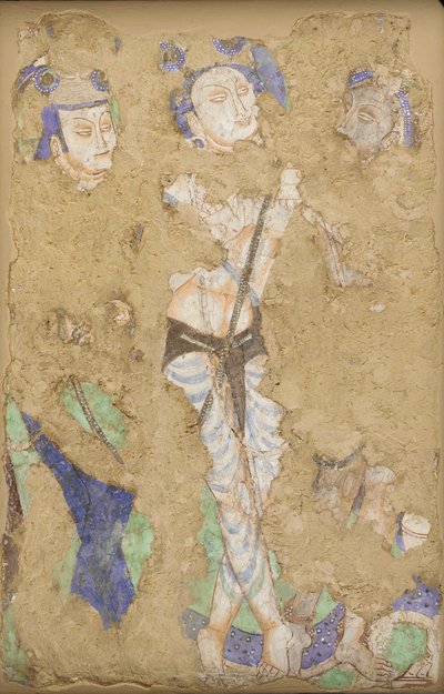 Three Figures, from Cave 224 by Unidentified