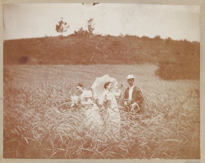 Three Friends in a Field by Unidentified