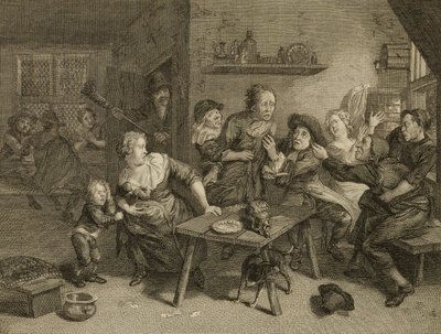 Two Men Drawing Knives by Unidentified