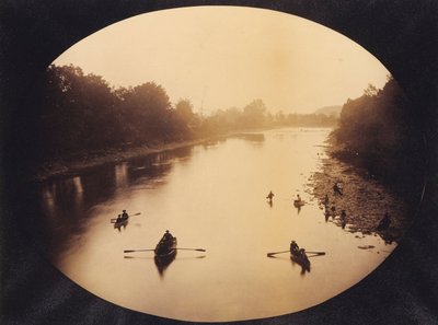 View at Gervanda Looking Downstream from the Bridge by Unidentified