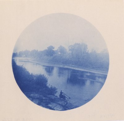 View of a Stream with Figures by Unidentified