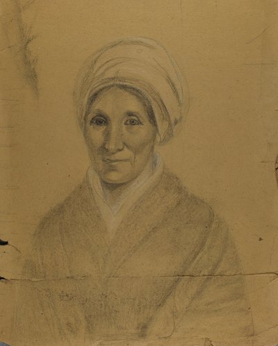 Woman Wearing Turban by Unidentified