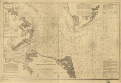 Chesapeake Bay, Sheet no. 1, York River, Hampton Roads, Chesapeake Entrance by United States Coast Survey