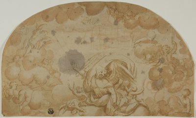 Celestial Scene with Angels by Unknown