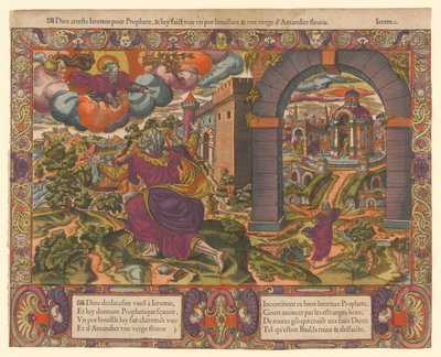 God Stops Jeremiah for Prophet, and Shows Him a Boiling Pot and a Rod by Unknown