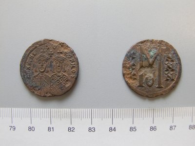 Follis (40 Nummi) of Michael II; Theophilus I from Unknown by Unknown