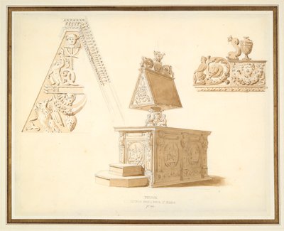 Studies of a Lectern in Perugia by Unknown