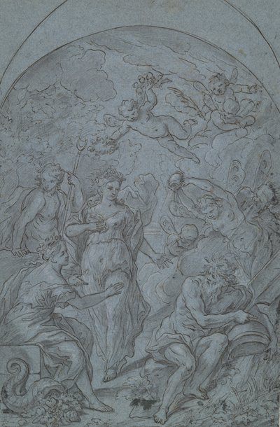 Study for an Allegory with River God and Plenty by Unknown