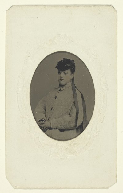 Untitled (Portrait of a Woman in a Hat) by Unknown