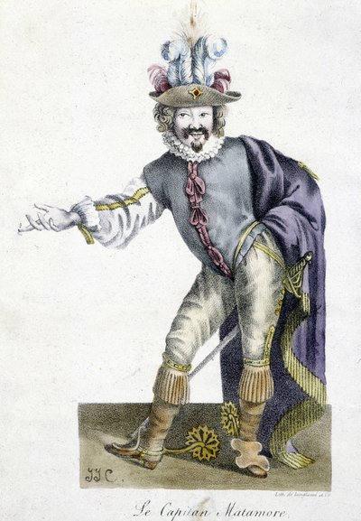 16th Century Theatre Character: Capitan Matamore by Unknown artist