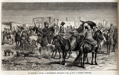A horse walk in Shurakhan by Unknown artist