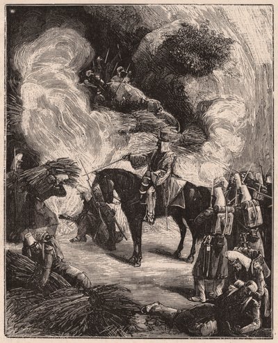 African Troops Asphyxiating Algerians in a Cave by Unknown