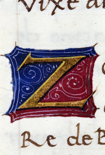 Alphabet: miniaturized letter Z by Unknown artist