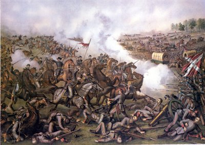 American Civil War (1861-1865): Battle of Five Forks (Virginia) April 01 by Unknown artist