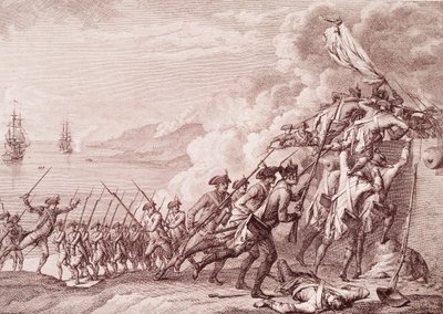 American Revolutionary War: The Invasion of Dominica by the French army on 7 September 1778 by Unknown artist