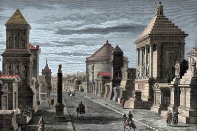 Appian Way - Via Appia to Rome by Unknown artist