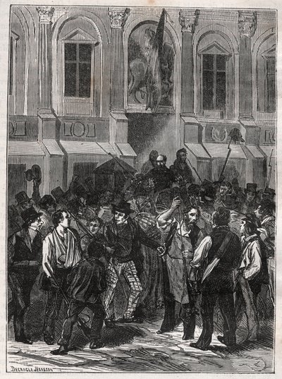 Armand Barbes, French revolutionary (1809-1870) before his arrest on 12 May 1839 - Engraving of 1882 in 