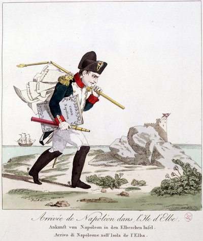 Arrival of Napoleon in Elba Island (carrying under the arm of Code Napoleon) - in 