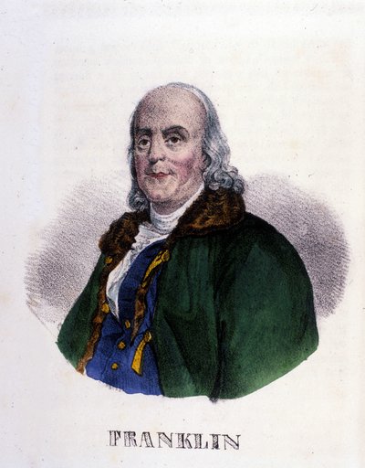 Benjamin Franklin (1706-1790), American Philosopher, Physicist, and Ambassador by Unknown artist