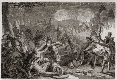 Bible of Royaumont, Old Testament: Defeat of the Midianites by Unknown artist