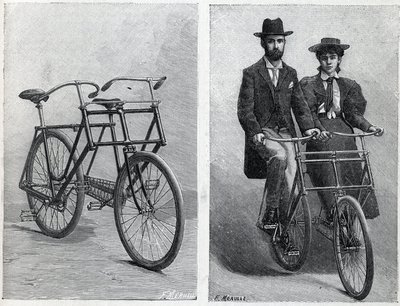 Bicycle has two seats from the manufacture 