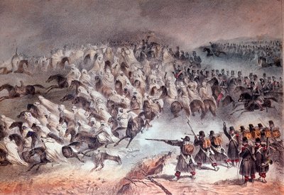 Campaign of Algeria, conquest of Constantine: the retreat of the French army in Sidi-Tamtam, 27 November 1836 by Unknown artist