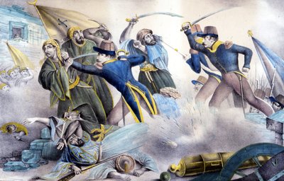 Capture of Constantine in Algeria in 1837 by Marshal Valée. by Unknown artist