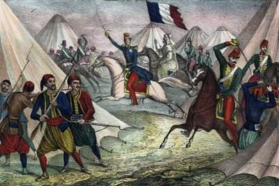 Capture of the Smalla of Abd-el-Kader in Algeria on 16 May 1843 by the Duke of Aumale. In 