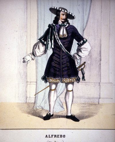 Character of Alfredo Germont in La Traviata by Giuseppe Verdi by Unknown artist
