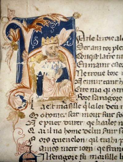 Charlemagne - illumination, codex by Unknown artist