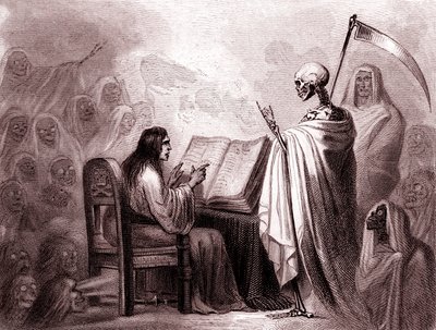 Cholera Morbus, Scourge of Death and Epidemics (engraving) by Unknown Artist