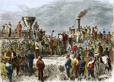 Completion of the First Transcontinental Railway on May 10 by Unknown artist
